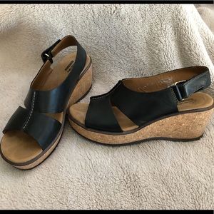 Clarks wedge sandals
